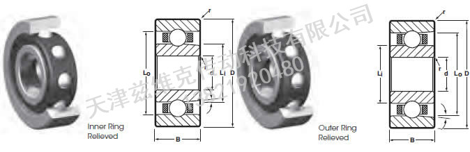NHBB SSMERI-1438 角接觸球軸承圖紙