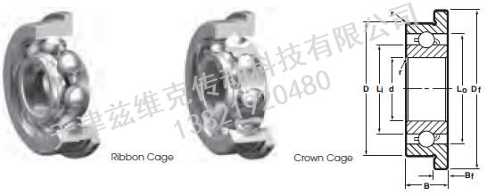 NHBB SSRF-3 深溝球軸承圖紙