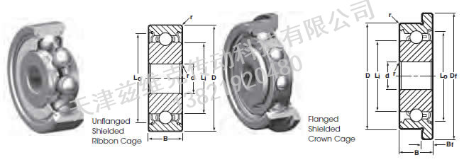 NHBB SSR-4ZZA01 深溝球軸承圖紙